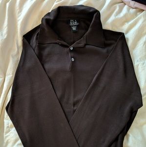 Mens Pullover Collared Dress Shirt